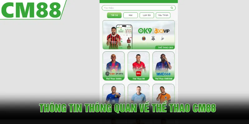 Thông tin tổng quan về thể thao CM88